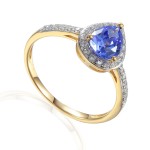 585/1000 Gold earring with synthetic zircon, 1.67 g - 69584E001 585/1000 Gold earring with synthetic zircon, 1.67 g - 69584E001