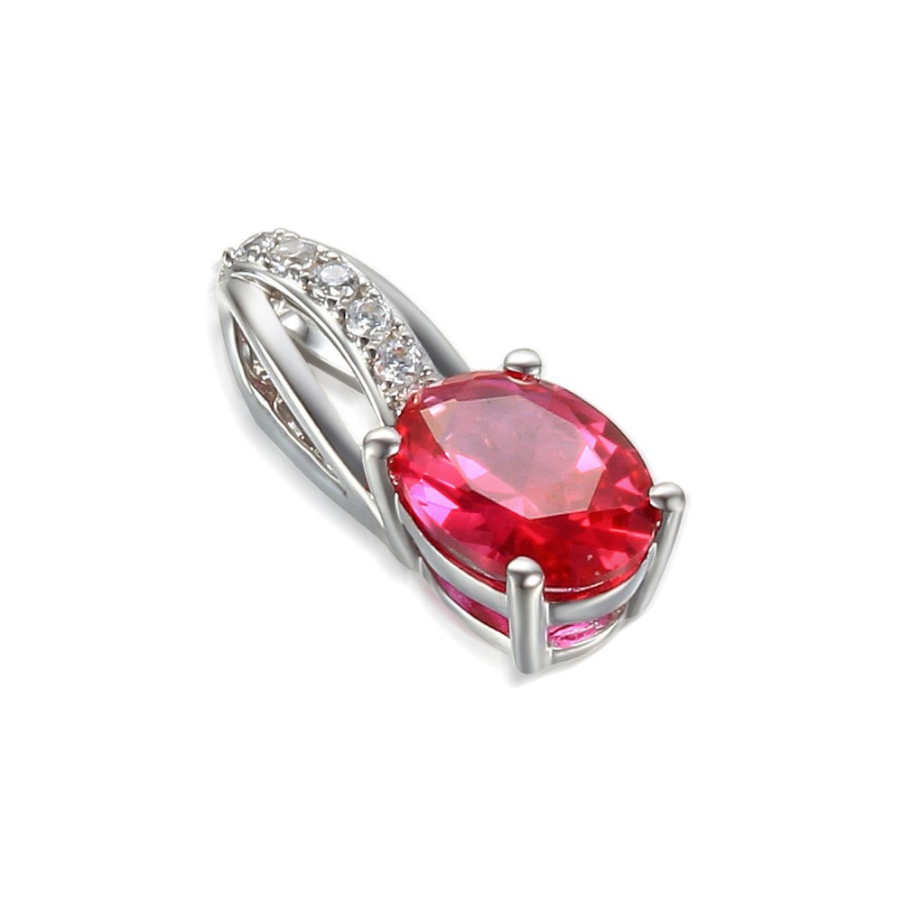 Zlatý přívěsek se syntetickým rubínem 585/1000, 0,82 gr - 69580P011 Zlatý přívěsek se syntetickým rubínem 585/1000, 0,82 gr - 69580P011