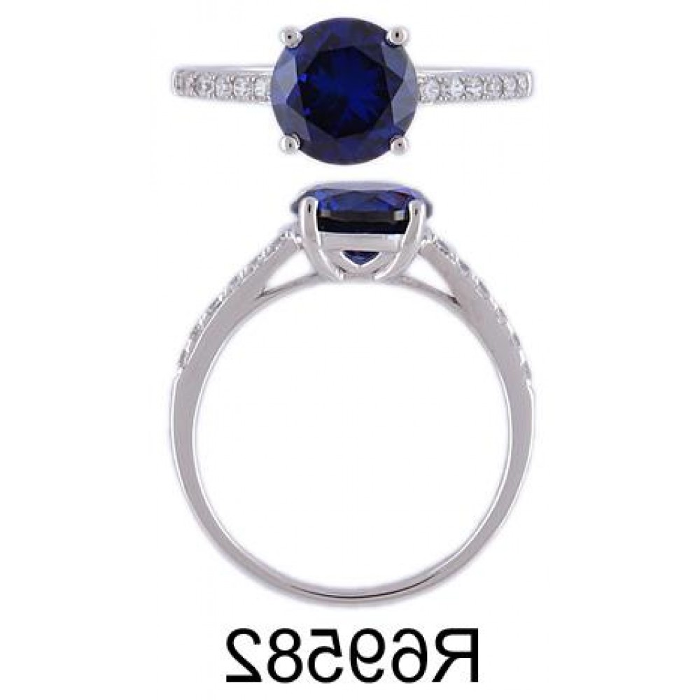 585/1000 Gold ring with synthetic sapphire, 2.15 gr - 69582R009 585/1000 Gold ring with synthetic sapphire, 2.15 gr - 69582R009
