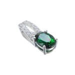 585/1000 Gold pendant with  synthetic emerald, 0.93 g - 69584P002