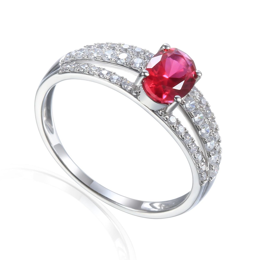585/1000 Gold ring with  synthetic ruby, 2.15 gr - 69584R009