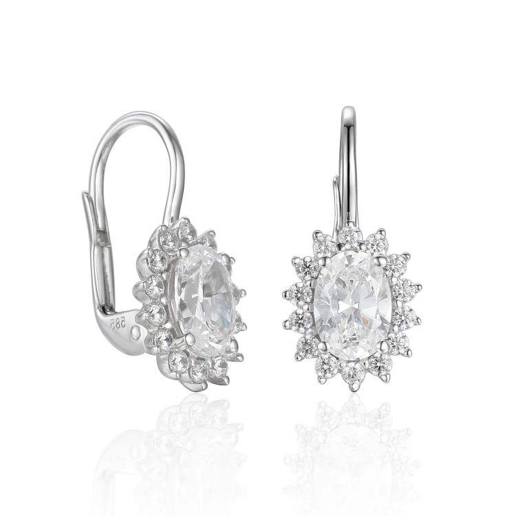 Zlaté náušnice se syntetickým zirkonem 585/1000, 2,89 gr - 69618E012 Zlaté náušnice se syntetickým zirkonem 585/1000, 2,89 gr - 69618E012