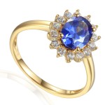 585/1000 Gold earring with synthetic zircon, 1.67 g - 69584E001 585/1000 Gold earring with synthetic zircon, 1.67 g - 69584E001