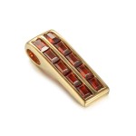 585/1000 Gold pendent with garnet, 1,64 gr - 69627P001