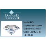 Zlatý prsten s diamantem 585/1000, 0,06 ct - 42404R023